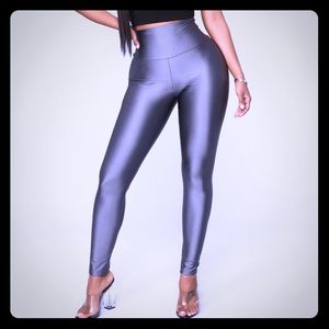 Silver Fashion Nova Leggings